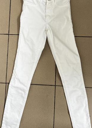 Джинси skinny білі xs