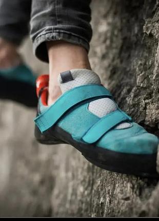 Стекторы (скальные туфли) decathlon simond rock+ в бирюзовом цвете раз.39
