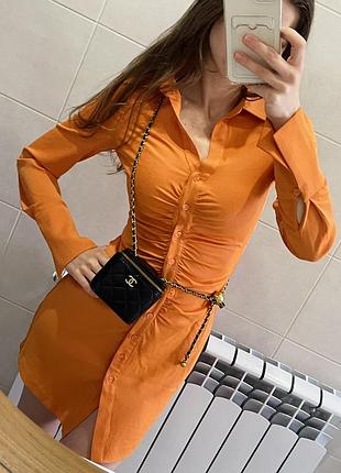Коротка сукня на ґудзиках h&m