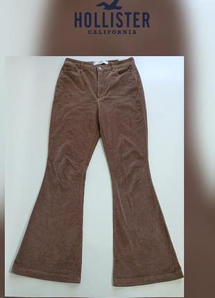Вельветовые джинсы /брюки hollister ultra high-rise flare (клеш) — размер w27 (5r) штаны