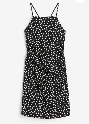 Літня жіноча сукня міні h&m в горох xs/s