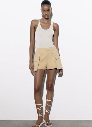 Спідниця шорти з кишенями zara