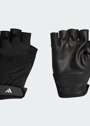 Перчатки унисекс черные для зала adidas training glove black iit598