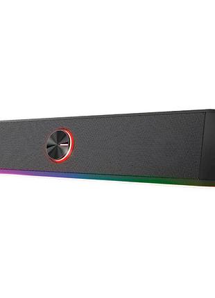 Саундбар trust gaming gxt 619 thorne rgb illuminated soundbar 6 вт черный (24007)