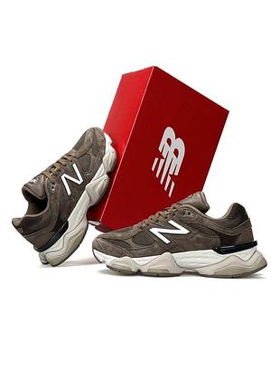Мужские кроссовки new balance 9060 brown beige