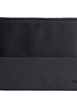 Чехол для ноутбука 13.3" trust lisboa laptop sleeve на молнии черный (25350)