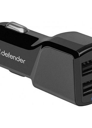 Автомобільний зарядний пристрій defender uca-34 83834 17w 2xusb-a 2,4a чорна