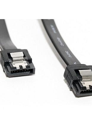 Кабель value s0641 serial ata 0.5м із засувками чорний