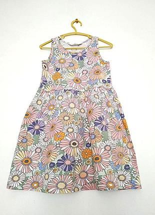 Легкое летнее платье для девочки h&amp;m, на 7-8 лет.