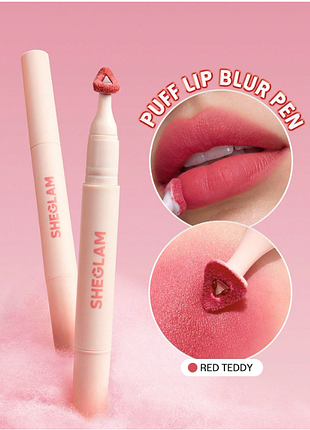 Помада-кушон sheglam marshmallow puff lip blur pen - 330 red teddy (6038-330)