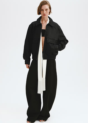 Шкіряна куртка h&m premium selection 1323366001