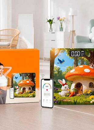 Розумні підлогові ваги до 180 кг, 26x26x2,5 см, bluetooth, lumabella. смарт-ваги підлогові / електронні фітнес ваги