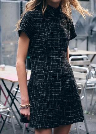 Твідова сукня zara