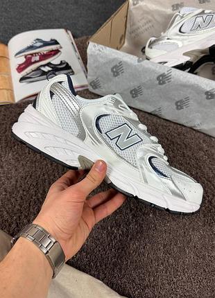 Стильные кроссовки new balance 530 white &amp; blue