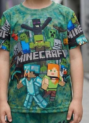 Детская футболка minecraft для мальчика