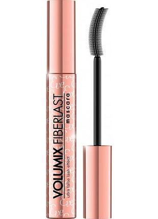 Туш для вій eveline big volumix fiberlast з ефектом накладных ресниц 10 мл. 6121