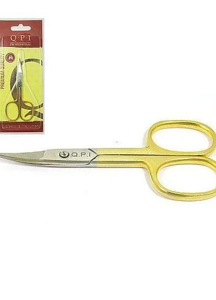 Ножницы маникюрные q.p.i. мн401 золото
