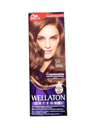 Крем-краска для волос wellaton intense 5/0 тёмный дуб 110 мл.