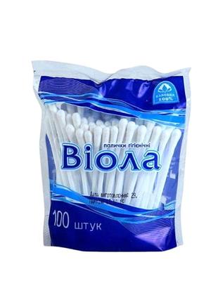 Палички гігієнічні віола поліетиленовий пакет 100 шт.