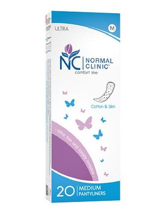 Прокладки ежедневные normal clinic duo cotton & slim ncf 13 l 20 шт.