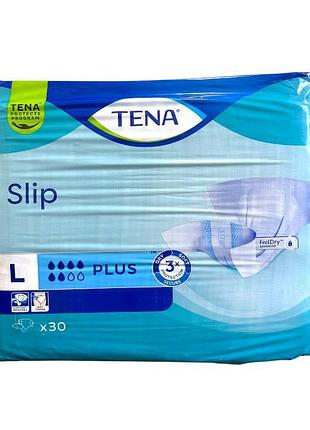 Подгузник tena для взрослых slip plus large 30 шт.