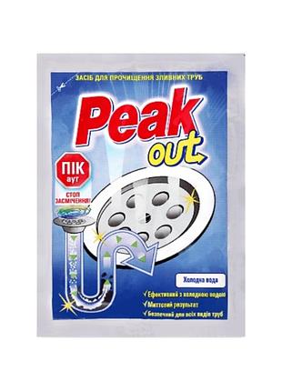 Средство для чистки труб prompack peak out 60 г для холодной воды