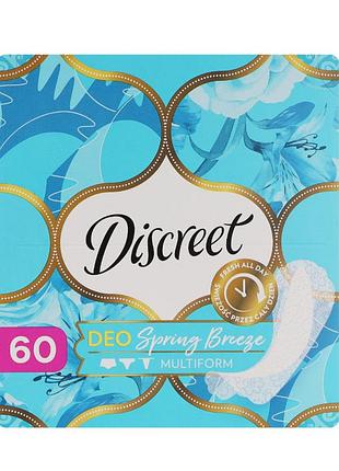Гигиенические прокладки ежедневные discreet deo спринг бриз мультиформ triple 60 шт.