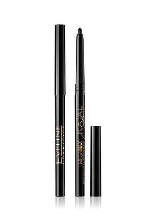 Карандаш для глаз eveline mega max kajal автоматический черный 5112