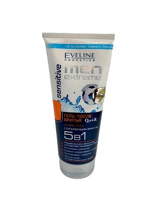 Гель після гоління eveline sensitive 5 в 1 q10+r 200 мл.