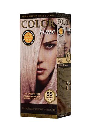 Фарба для волосся color time 95 світлий рожево-русявий