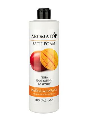 Піна для ванни та душу aromatop манго-папая 500 мл.