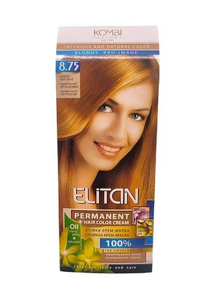 Крем-краска стойкая elitan intensive 8.75 карамельный светло-русый