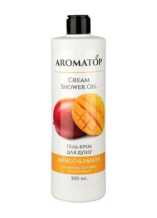 Крем-гель для душа aromatop манго-папая 500 мл.