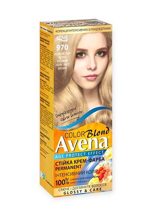Стійка крем-фарба для волосся acme color avena 970 попелястий світло-русявий