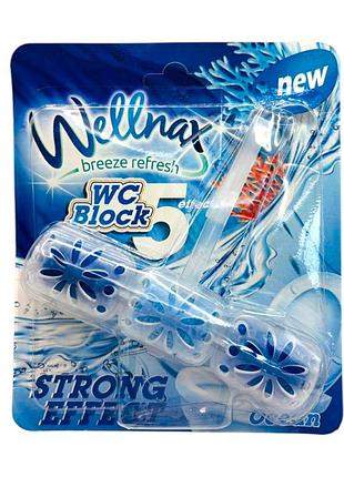 Туалетный блок для унитаза wellnax strong effect ocean океан 57 г.