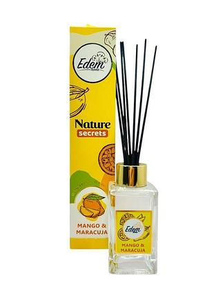 Аромадиффузор с палочками edem home mango & maracuja манго-маракуйя 90 мл.