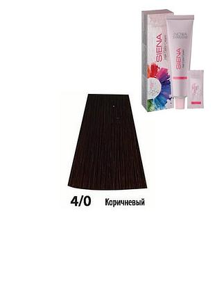 Краска профессиональная chromatik save "siena" 4/0 коричневый 90 мл.