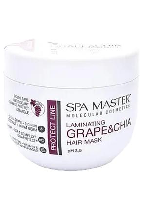 Маска ламинирующая spa master prof protect line 201 sm для защиты волос 500 мл.