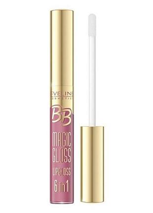 Блиск для губ eveline cosmetics bb magic gloss 6 в 1 № 357 9 мл.