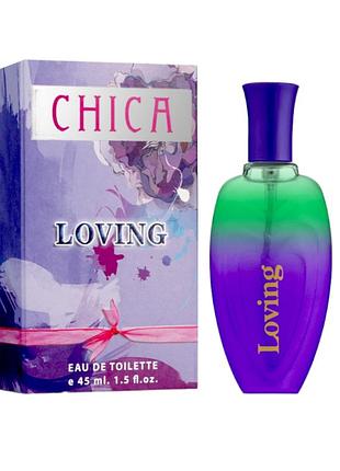 Туалетная вода женская chica loving 45 мл 1307