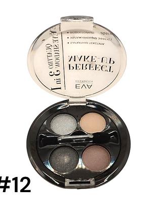 Тіні для повік eva cosmetics № 12 3 в 1 2008