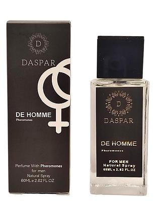 Парфюмированная вода daspar феромоны de homme мужская 60 мл 2452