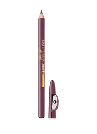 Олівець контурний для губ eveline мах intense colour runway plum № 26 6594