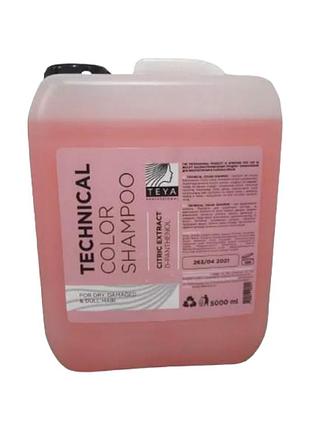 Шампунь teya professional technical color для фарбованого волосся 5 л.