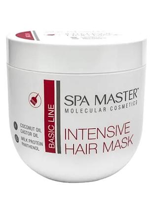 Маска для окрашенных и сухих волос spa master prof basic line 122 sm интенсивная 1 л.