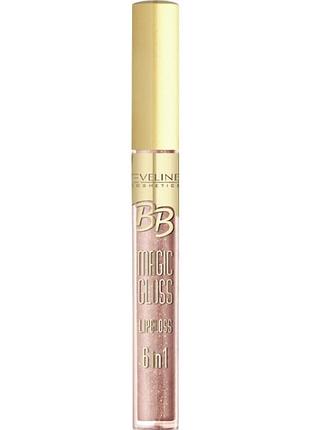 Блиск для губ eveline cosmetics bb magic gloss 6 в 1 № 358 9 мл.