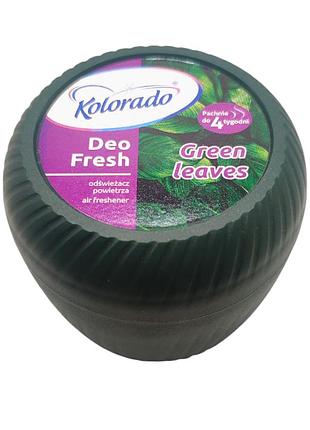 Освежитель воздуха deo fresh kolorado зеленая листва гелевый 150 г 2561