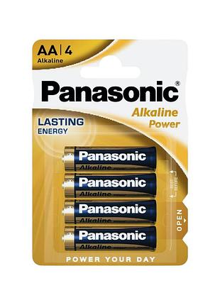Батарейка lr06 alkaline power (bronze) panasonic 4 шт. планшет 2984