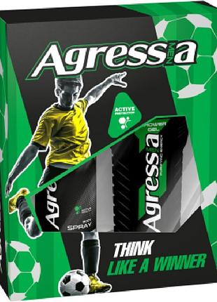 Набор подарочный мужской agressia fresh npa 041 гель для душа+дезодорант 5612