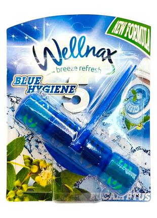 Туалетный блок для унитаза wellnax blue hygiene eucalyptus эвкалипт 50 г.